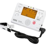 KORG TM60CWH MET/ TUNER W/ MIC CLIP, WHITE