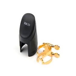 RICO HCL1G CLARINET H LIGATURE, GOLD PLATED