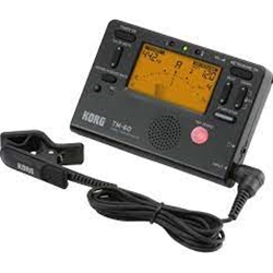 KORG TM60CBK MET/ TUNER W/ MIC.  BLACK